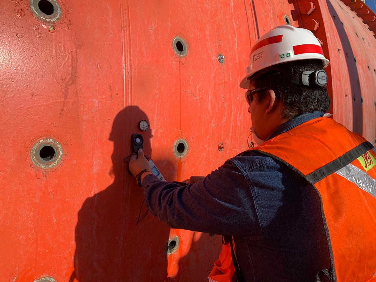 Mill shell thickness mapping
